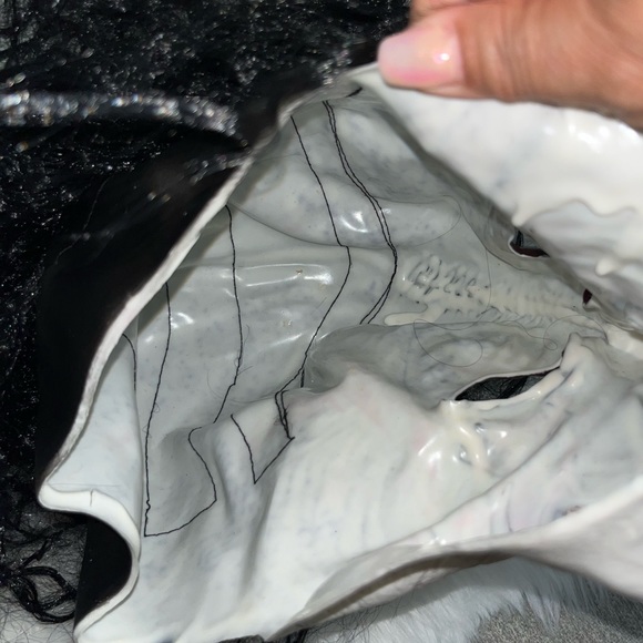 Spirit Halloween Clown Full Mask Black Hair - Picture 8 of 8